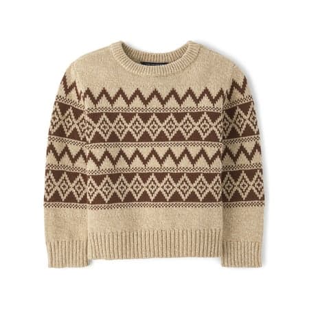 The Children's Place Baby & Toddler Boys Long Sleeve Fairisle Sweater, Sizes 6M-5T