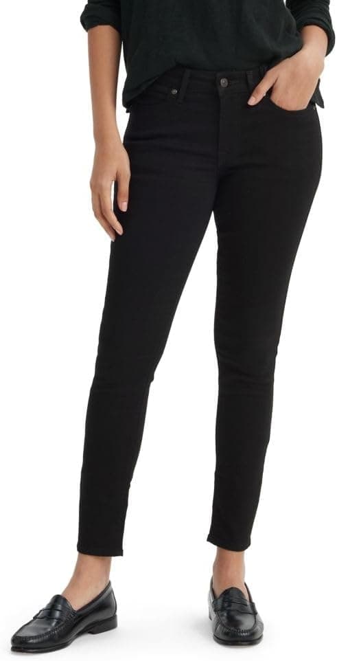 60% Off Levi's Women's 711 Skinny Jeans in Soft Black