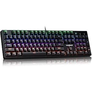 Mechanical RGB Keyboard with Blue Switches for $19