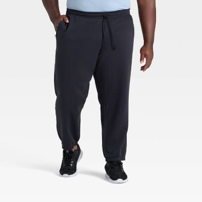 Men's Big Active Comfort Fleece Pants - All In Motion™ Black 3XL