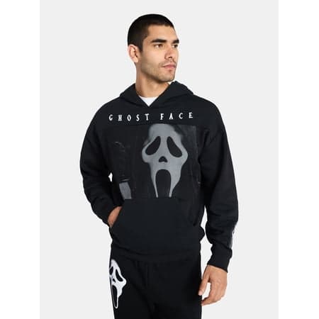 Ghostface Men's and Big Men's Graphic Hoodie with Long Sleeves, Sizes XS-5XL