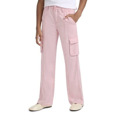 Levi's® Girls' Twill Slanted Pocket Cargo Pants - Coral Pink 16