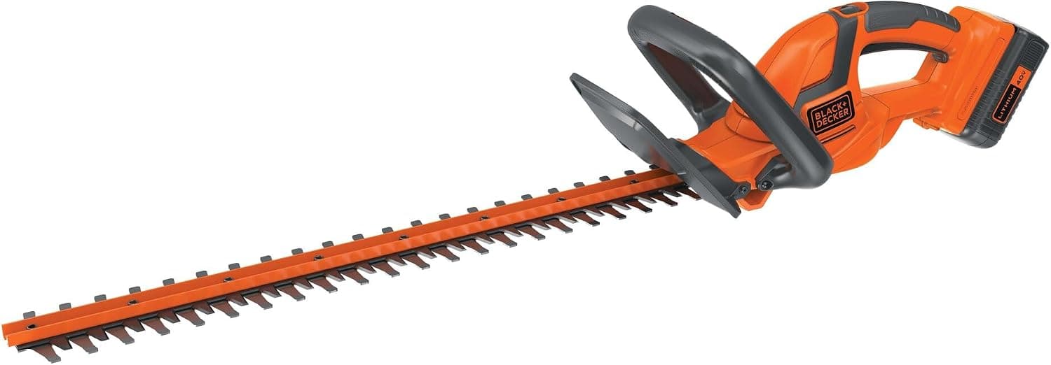 Powerful BLACK+DECKER 40V Hedge Trimmer with Reduced Vibrations