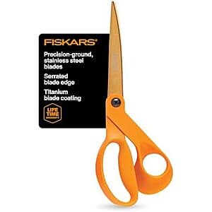 Fiskars Titanium Serrated Scissors - Versatile Cutting Tool