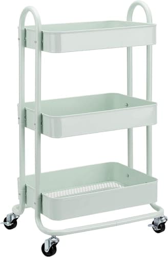 Amazon Basics 3-Tier Metal Rolling Utility or Kitchen Cart