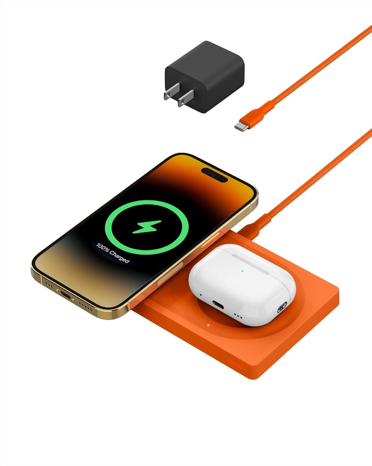 Belkin 2-in-1 Wireless Charging Pad - Charge iPhone & AirPods
