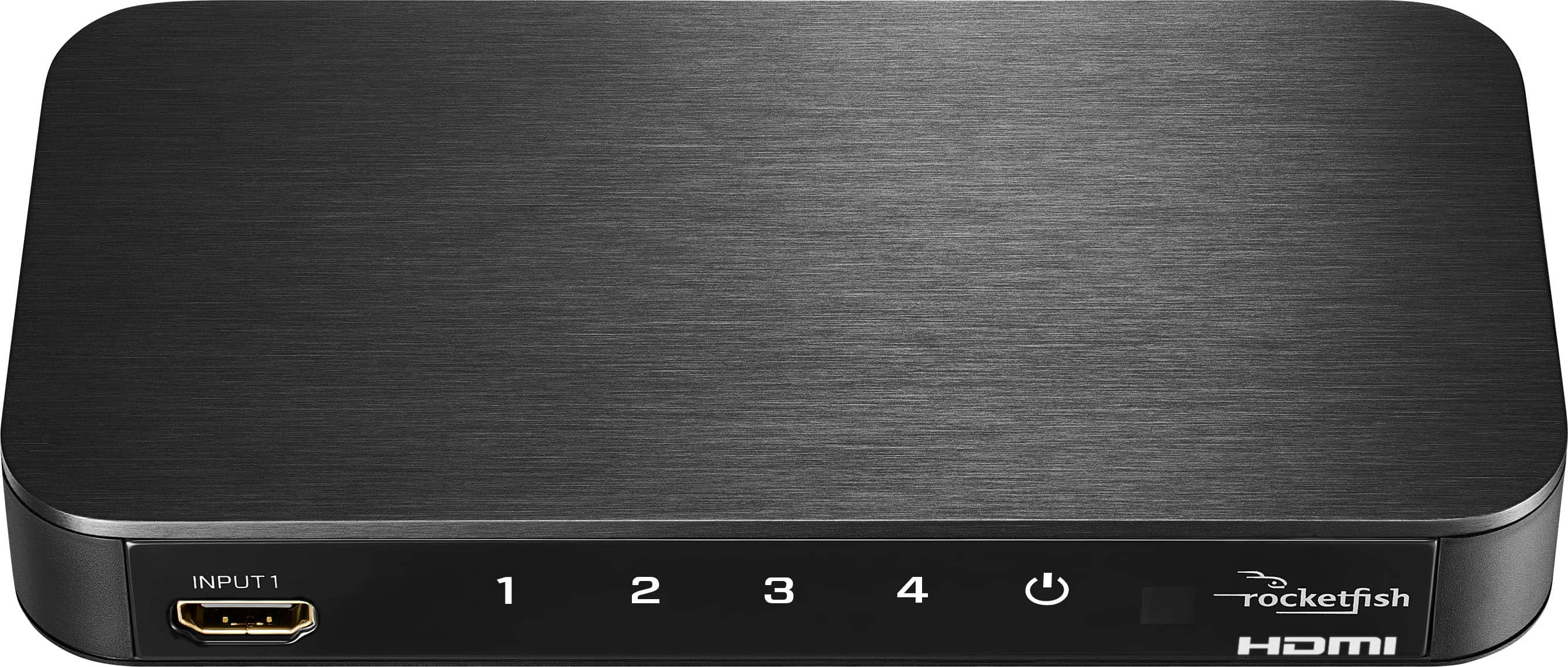 Rocketfish™ - 4-Port 4K 60Hz HDMI Switch Box - Black