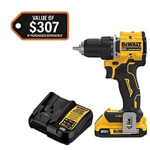 DEWALT Atomic 20V Compact Drill/Driver Kit with 2.0Ah Battery and Charger for $99 + Free Shipping