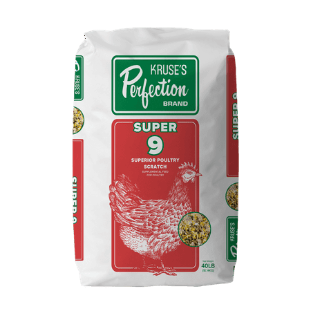 Kruse's Perfection Brand Super 9 Poultry Scratch Grain , 40 lb