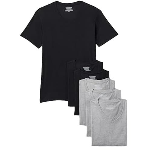 Save 58% on Amazon Basics 6-Pack V-Neck Undershirts