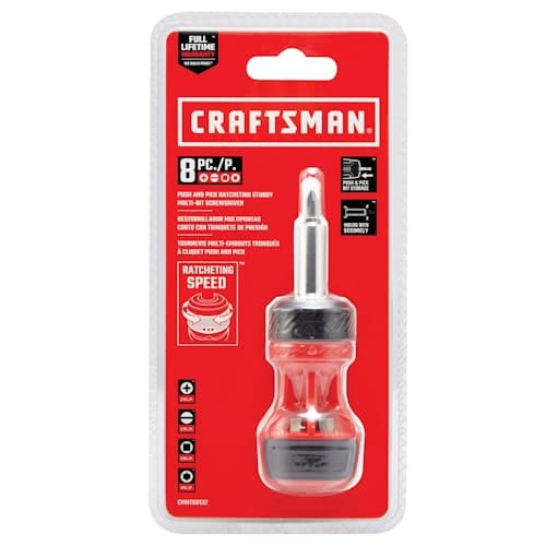 Craftsman Magnetic Ratcheting Multi-Bit Replaced 8-Piece Screwdriver Set