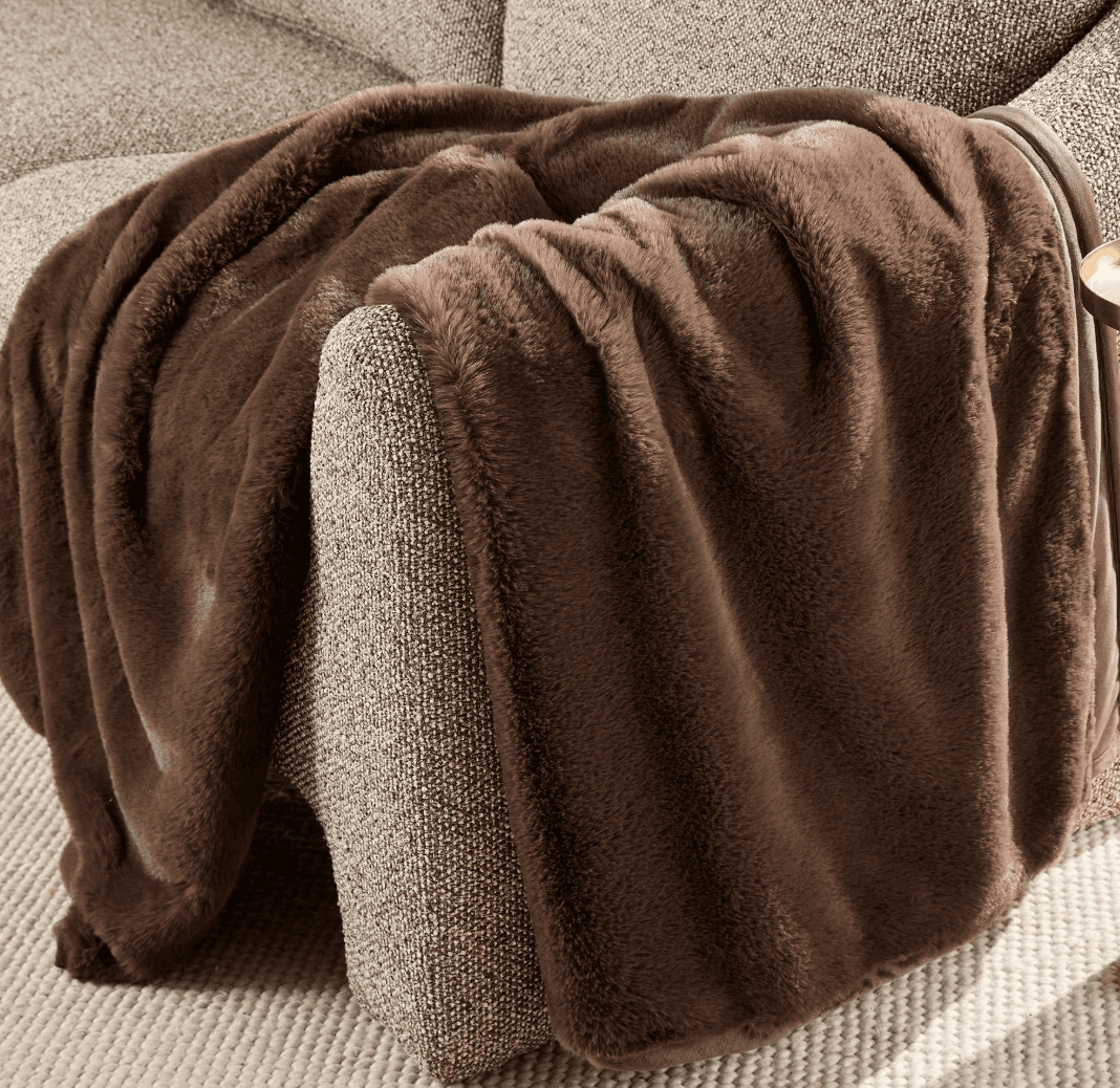 Better Homes & Gardens 50" x 72" Faux Fur Ultra Soft Oversized Throw Blanket Walmart