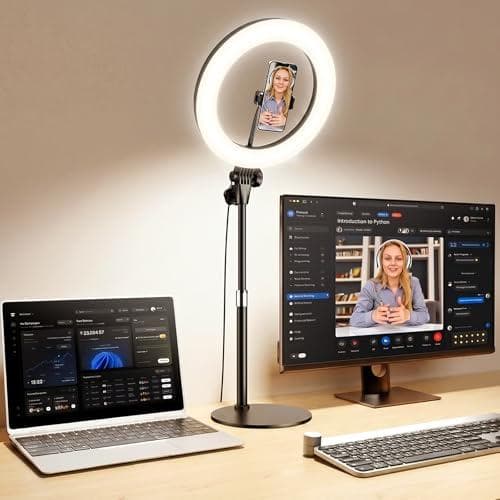 50% Off Yarrashop 10.5" Desk Ring Light with Stand
