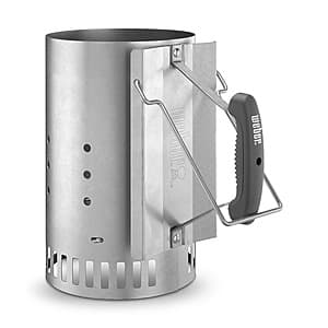 Get 2 Weber Rapidfire Charcoal Chimney Starters for $28.50 at Tractor Supply Co.