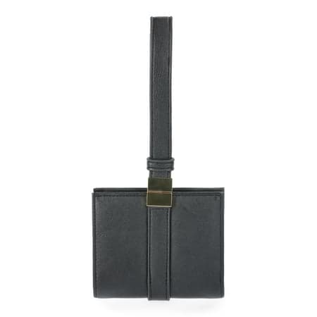 Time & Tru Poppy Wristlet Wallet, Black