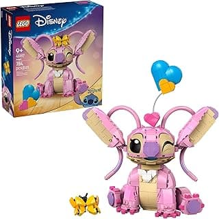 LEGO Disney Angel Lilo & Stitch Kids Toy - Room Decor and Building Set for Girls and Boys, Ages 9+ - Birthday Gift Idea for Young Fans Who Love Stitch Stuff and Learning Toys - 43257