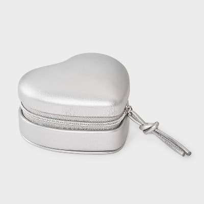 Heart Travel Jewelry Organizer - A New Day™ Silver