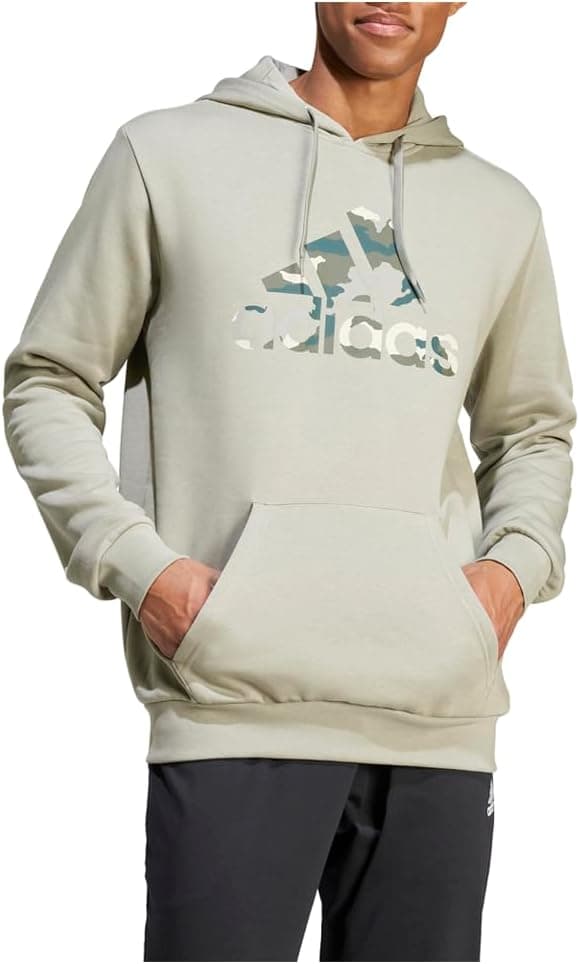 Camo Hoodie: Adidas Men's Stylish Silver Pebble Sweatshirt