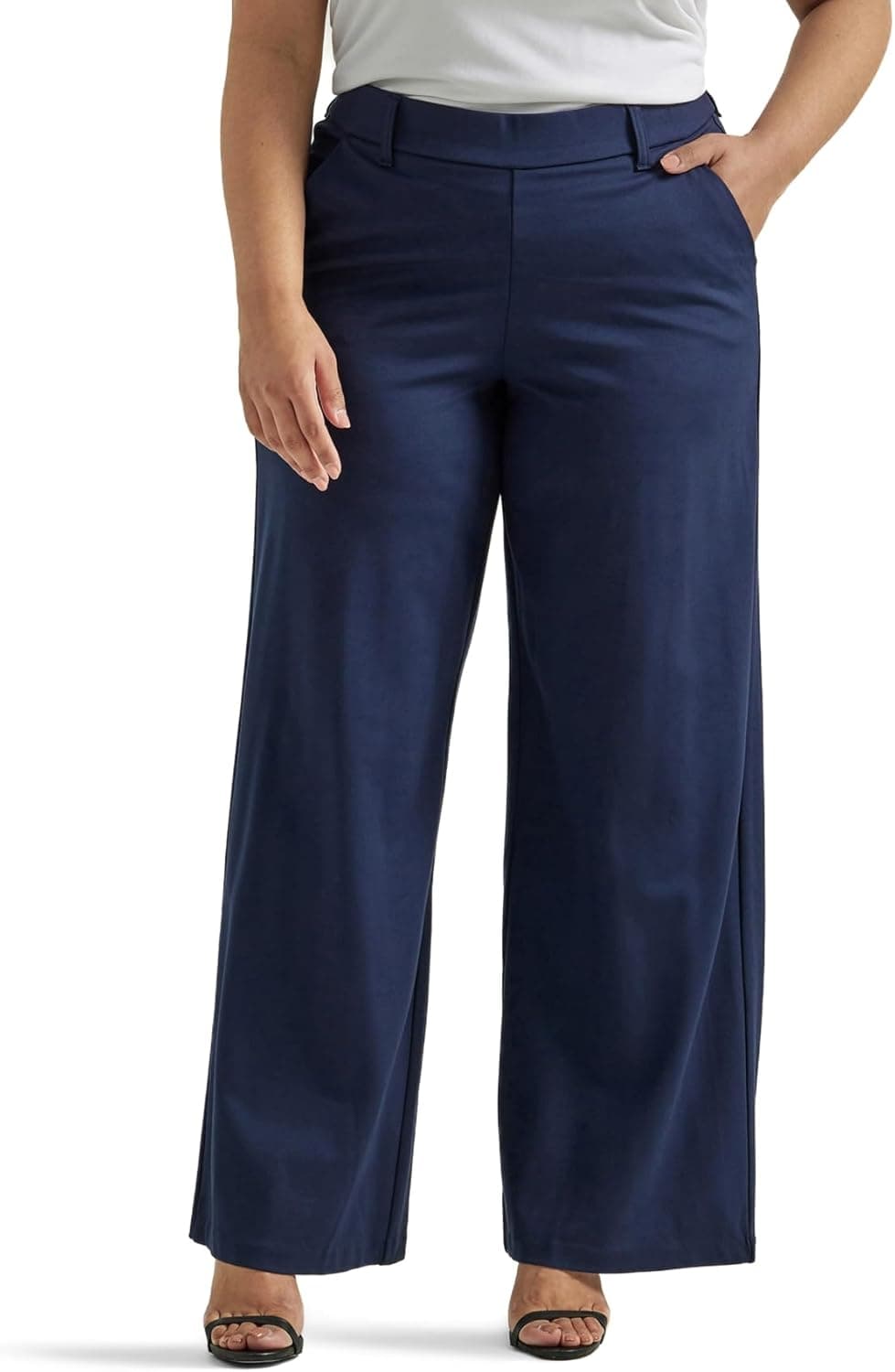 Lee Women's Ultra Lux Comfort Wide Leg Pants - Emperor Navy
