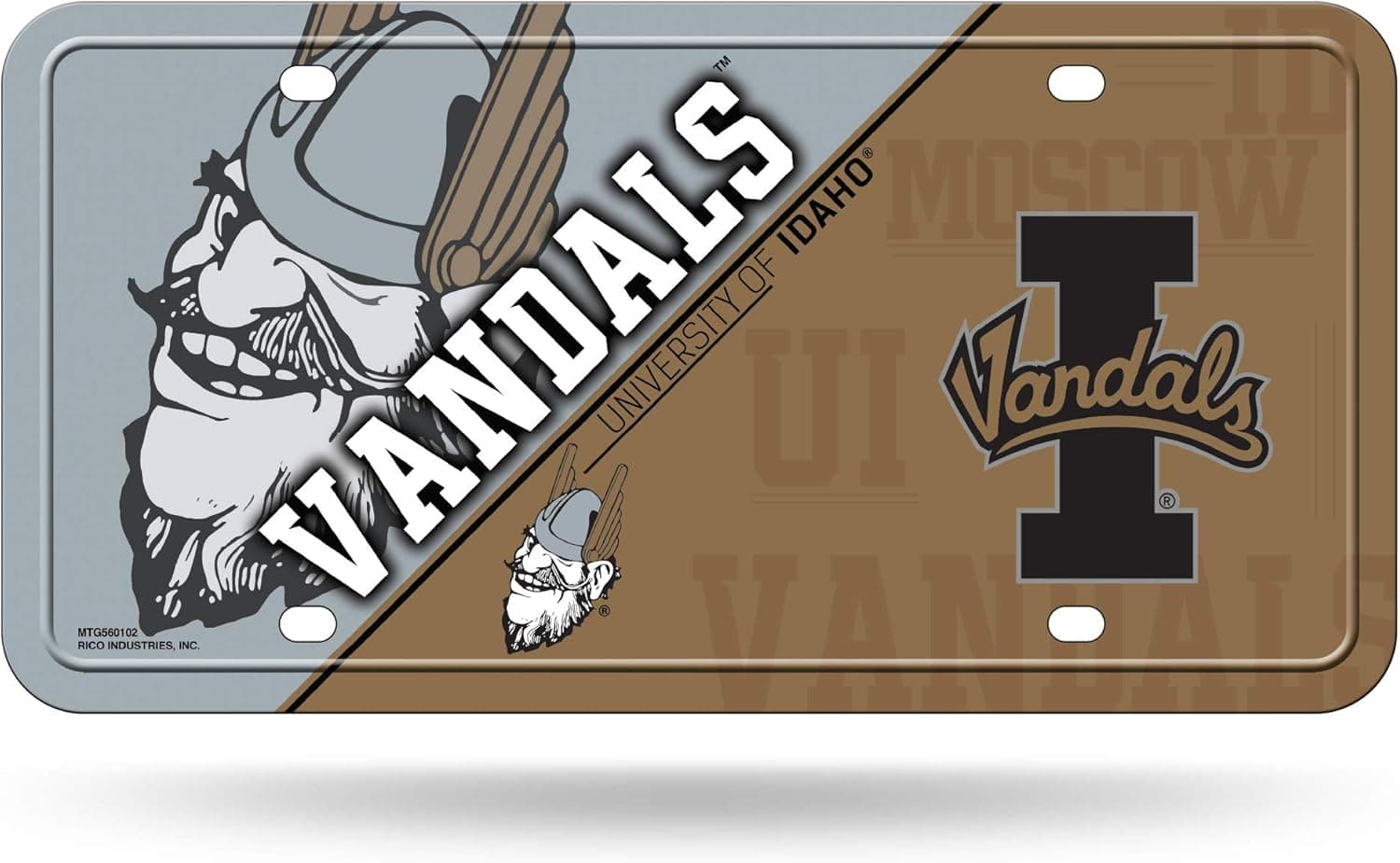 Officially Licensed NCAA Idaho Vandals Metal License Plate