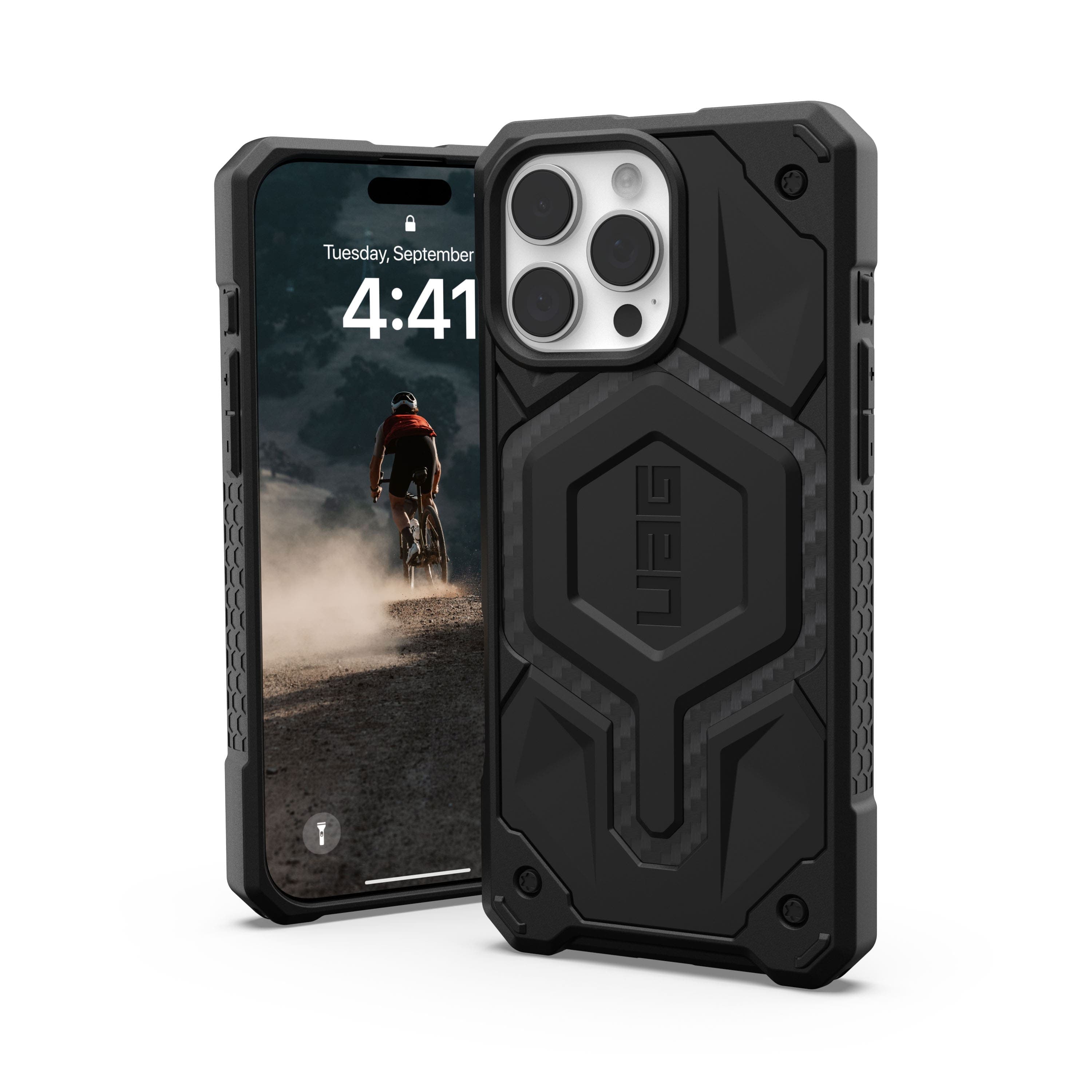 UAG - Monarch Pro Series Case with Magsafe for Apple iPhone 16 Pro Max - Carbon Fiber