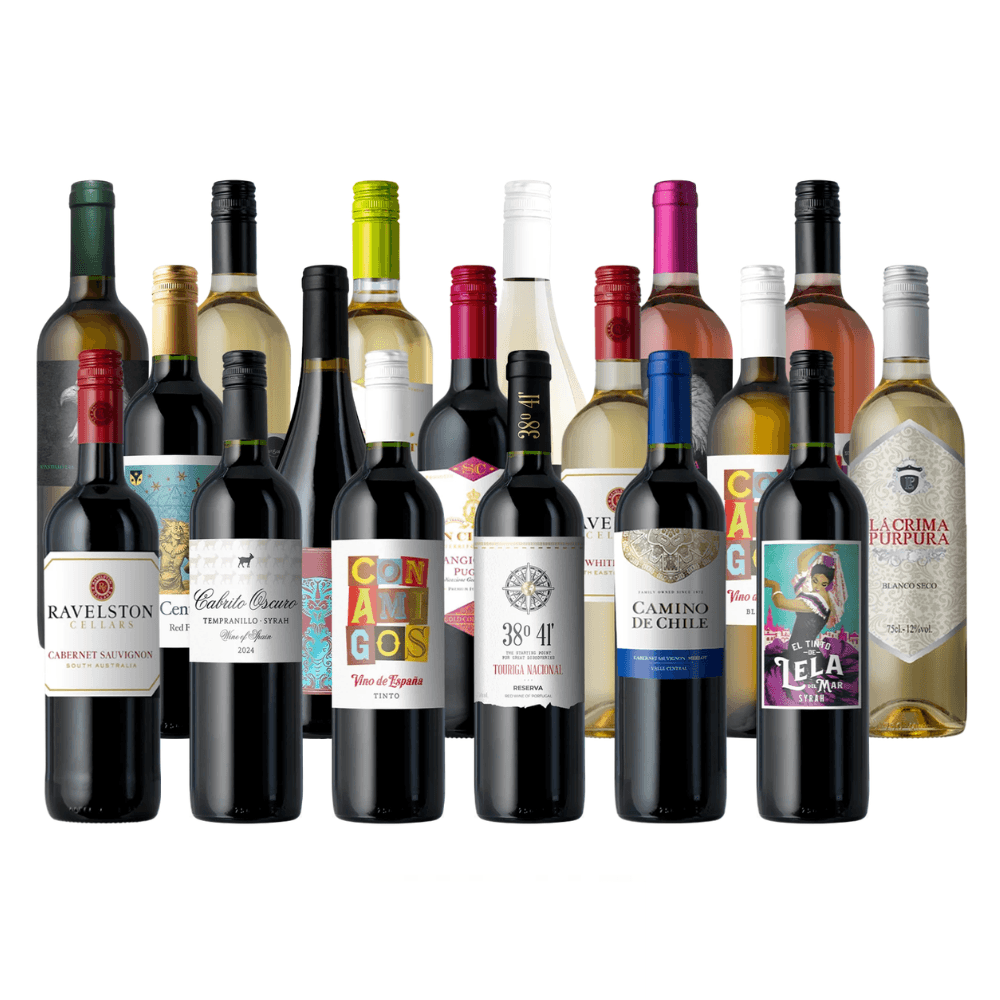 18 Bottles of Wine for $91 from Splash Wines