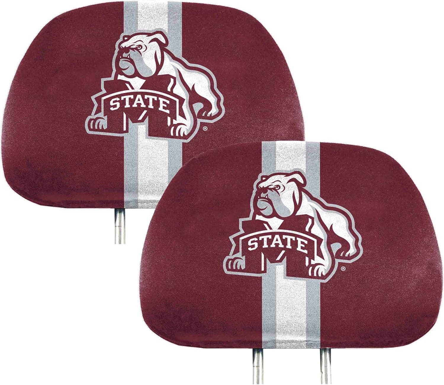 Officially Licensed Mississippi State Bulldogs Head Rest Covers