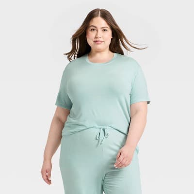 Women's Jersey Pajama T-Shirt - Auden™ Green 2X