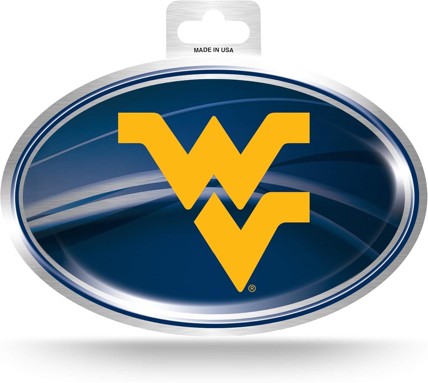Rico Industries West Virginia Mountaineers Metallic Logo Sticker