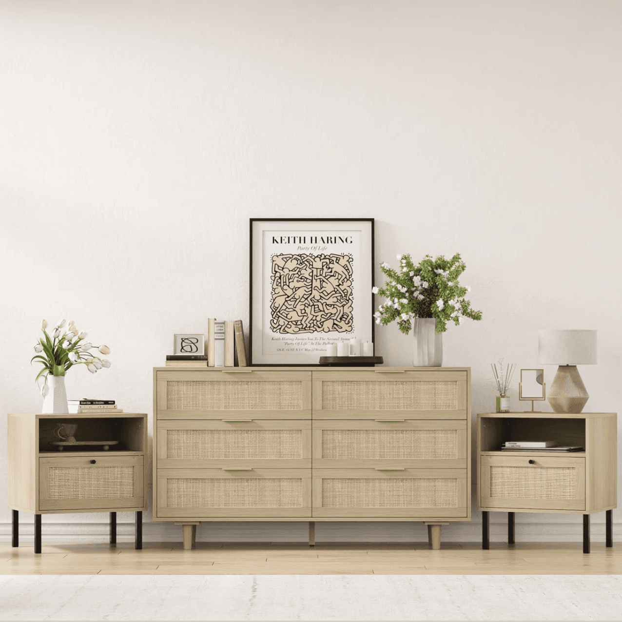 Chic Rattan Bedroom Set - 56% Off