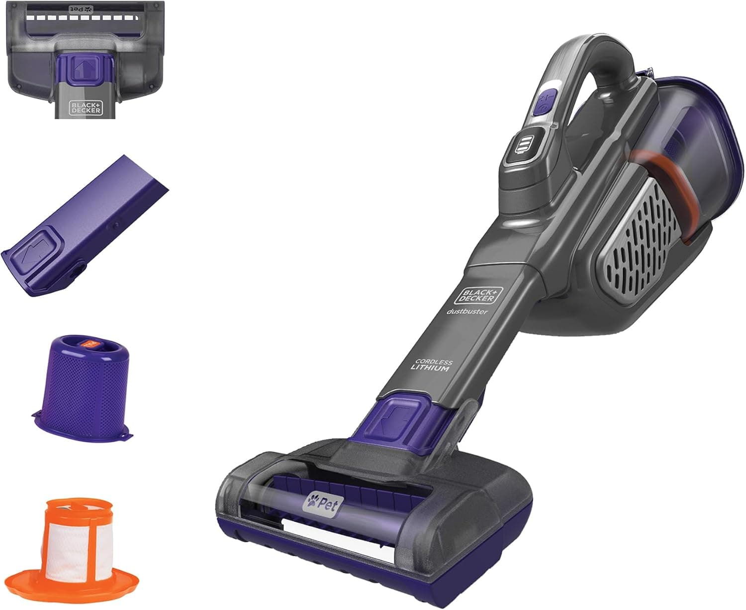 Powerful Cordless Vacuum for Pet Hair - BLACK+DECKER Dustbuster