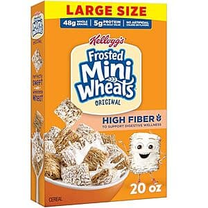 2 for $6.75: Kellogg's Frosted Mini-Wheats Breakfast Cereal
