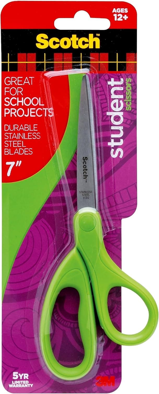 Save 15% on Scotch Student Scissors in Vibrant Colors