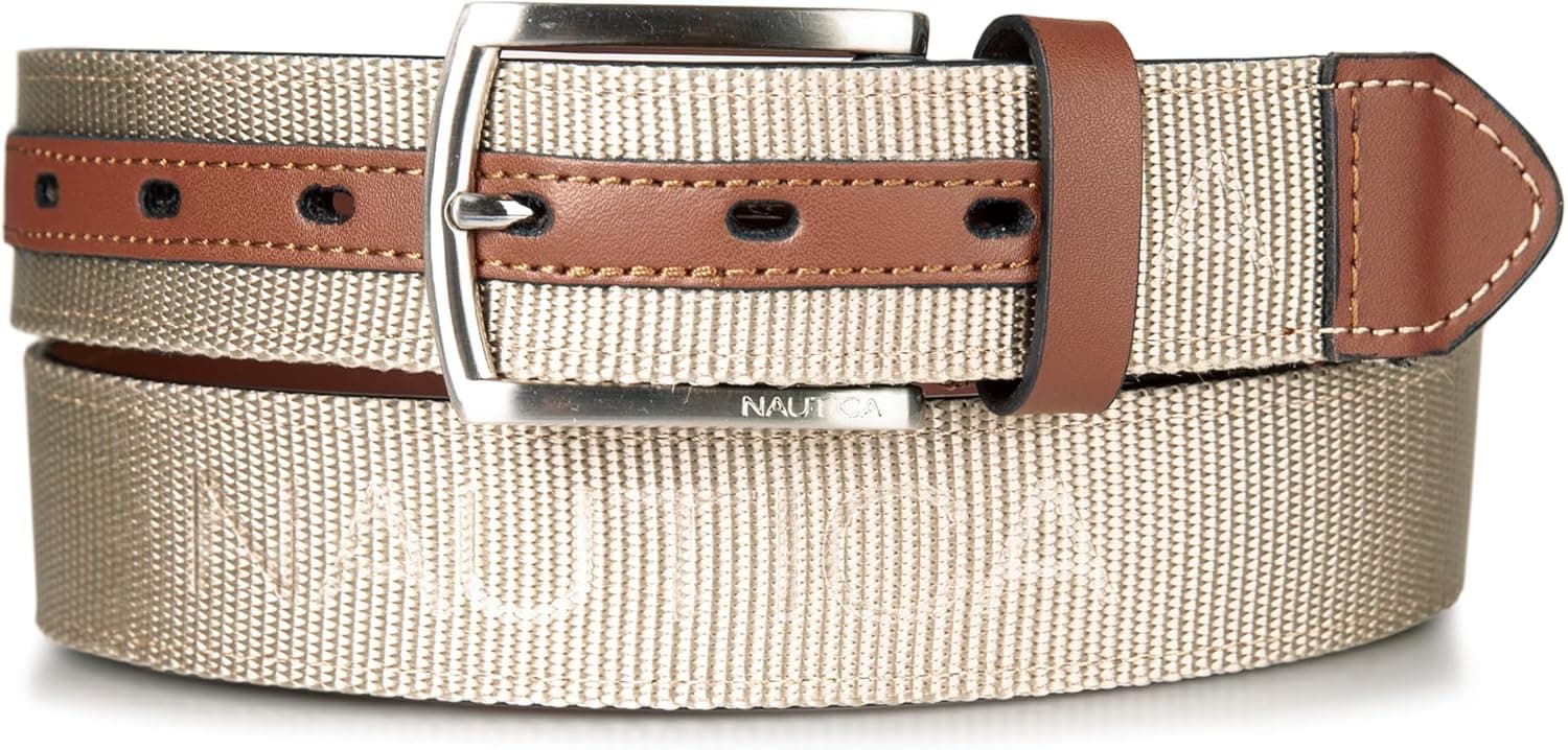Nautica Men's Leather Belt - Classic Everyday Style