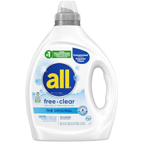 all free clear Liquid Laundry Detergent - Gentle on Clothes, Kind on Skin