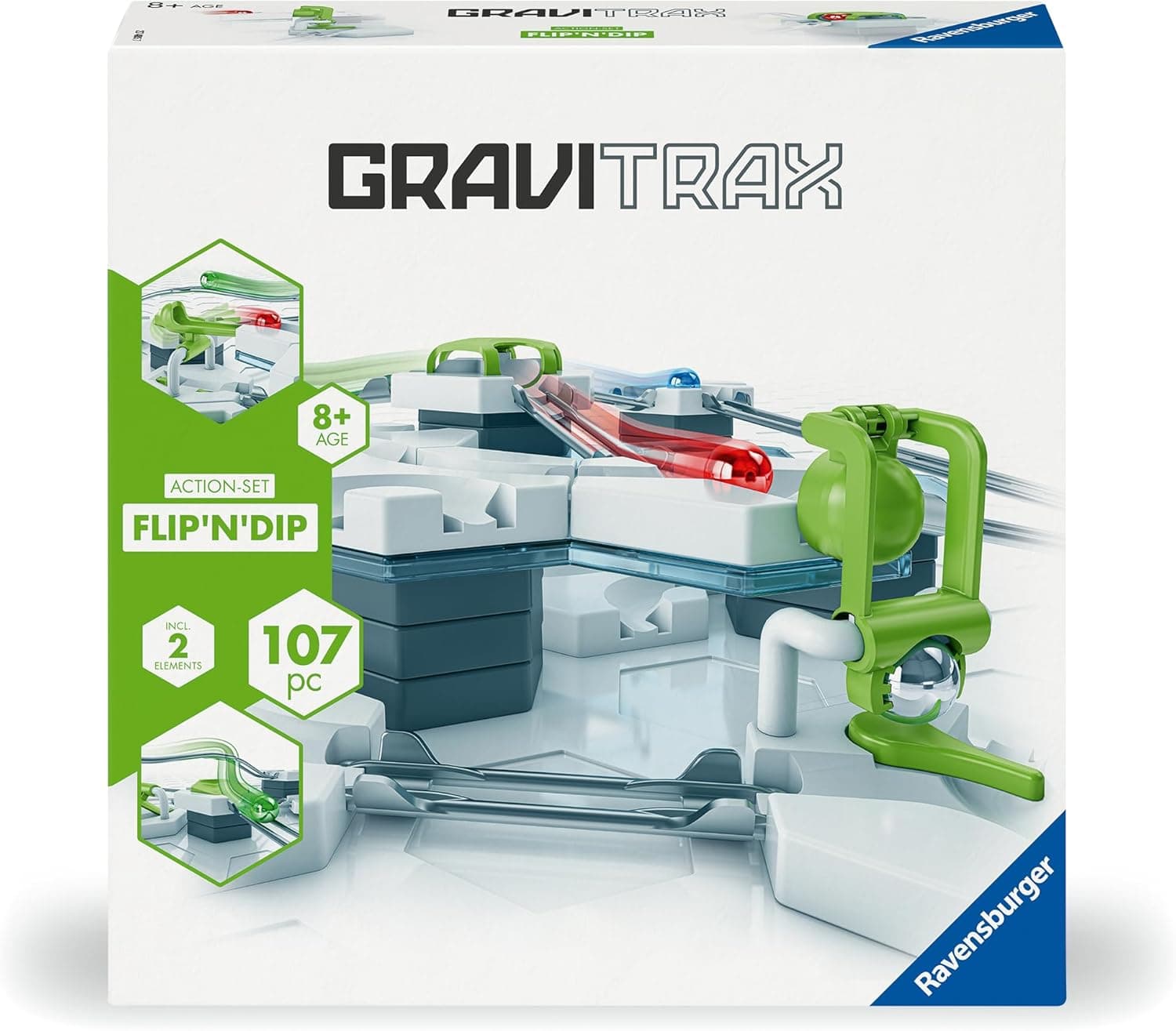 Ravensburger GraviTrax Action-Set Flip'n'Dip: Exciting Marble Run
