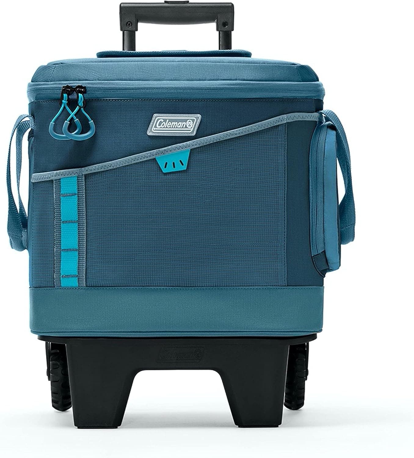 Rugged Coleman Cooler with Wheels and Pockets