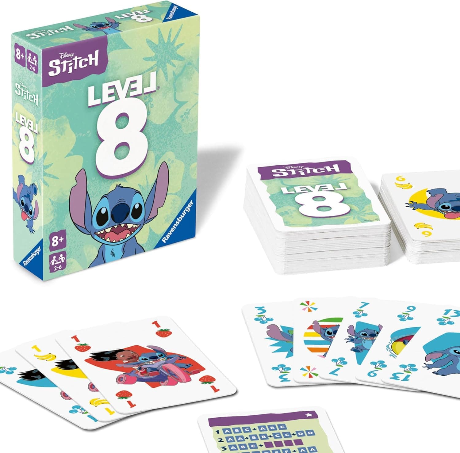 Stitch Card Game for 2-6 Disney Fans, 8+