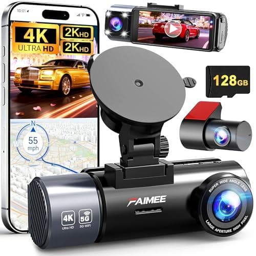 Capture Crisp 4K+2K+2K Footage with FAIMEE 3-Channel Dash Cam