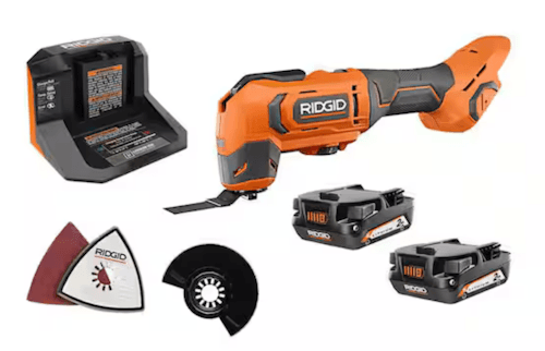 Ridgid 18V Cordless Oscillating Multi-Tool Kit w/ Batteries and Charger