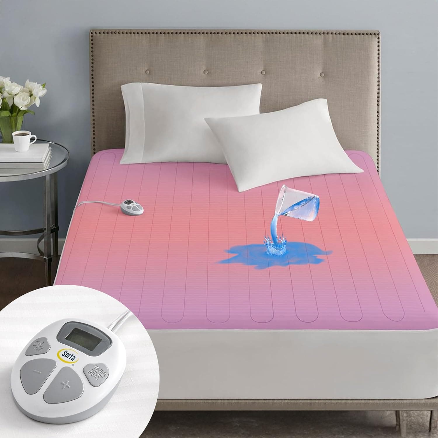 Stay Cozy with Serta's Waterproof Heated Mattress Pad