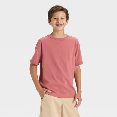 Boys' Short Sleeve T-Shirt - art class™ Purple S