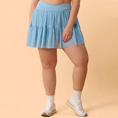 Blogilates Women's Ballerina Skort - Light Blue 3X