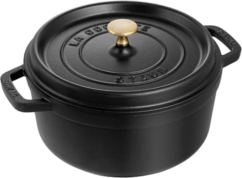 Staub 4-Quart Cast Iron Dutch Oven Round Cocotte - 61% Off