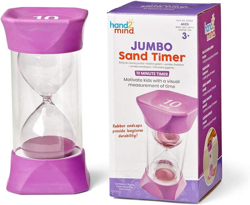 Timeless Classroom Companion: Purple Jumbo Sand Timer