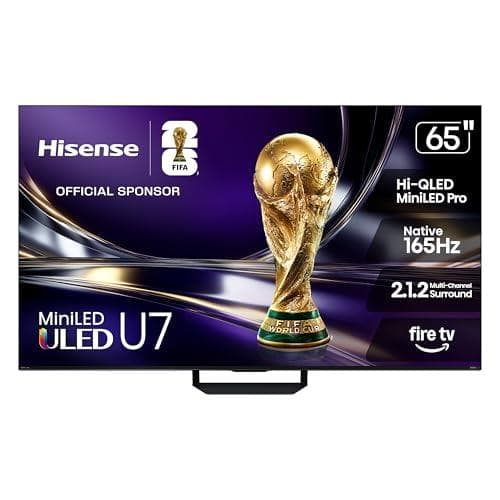 Immerse in 4K Gaming Glory: Hisense 65" U7 Mini-LED ULED Smart Fire TV