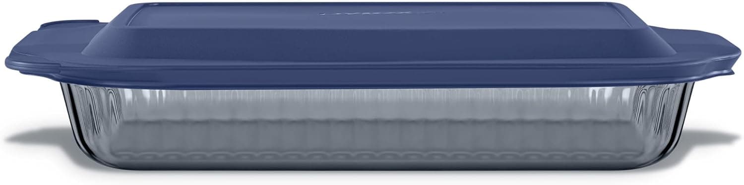 Pyrex Colors Tinted Glass Baking Dish with Lid - Casserole & Lasagna