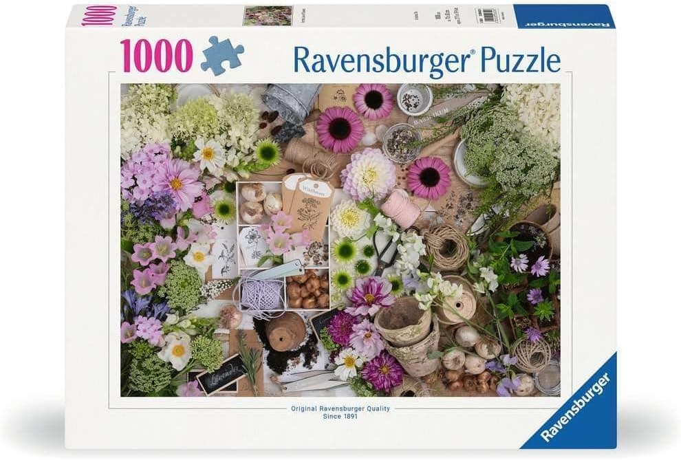 Ravensburger 1000-Piece Floral Jigsaw Puzzle: Vibrant Spring Blooms