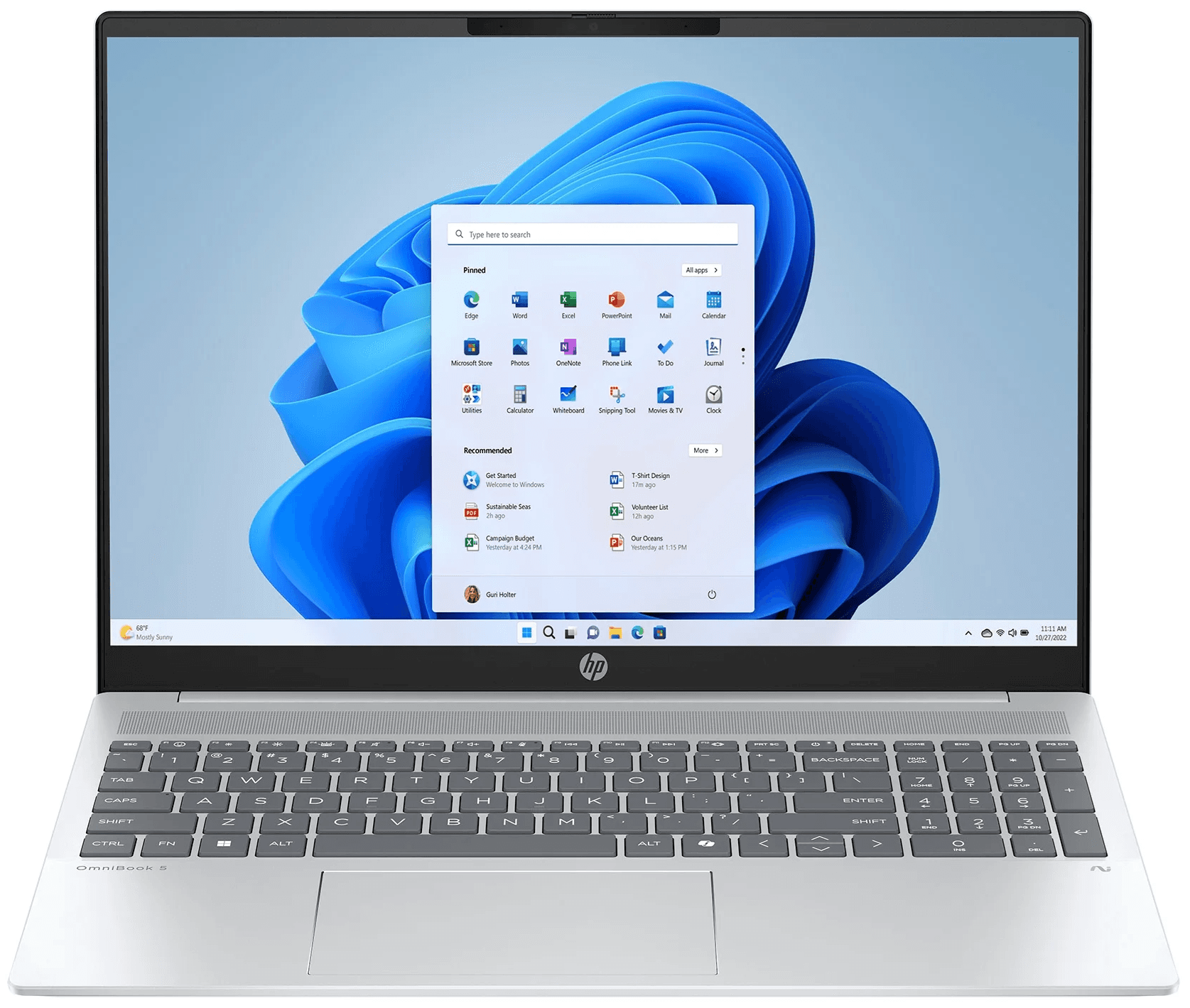 HP OmniBook 5 Ryzen AI 7 350 16GB RAM 512GB 16" FHD+ IPS Laptop Walmart