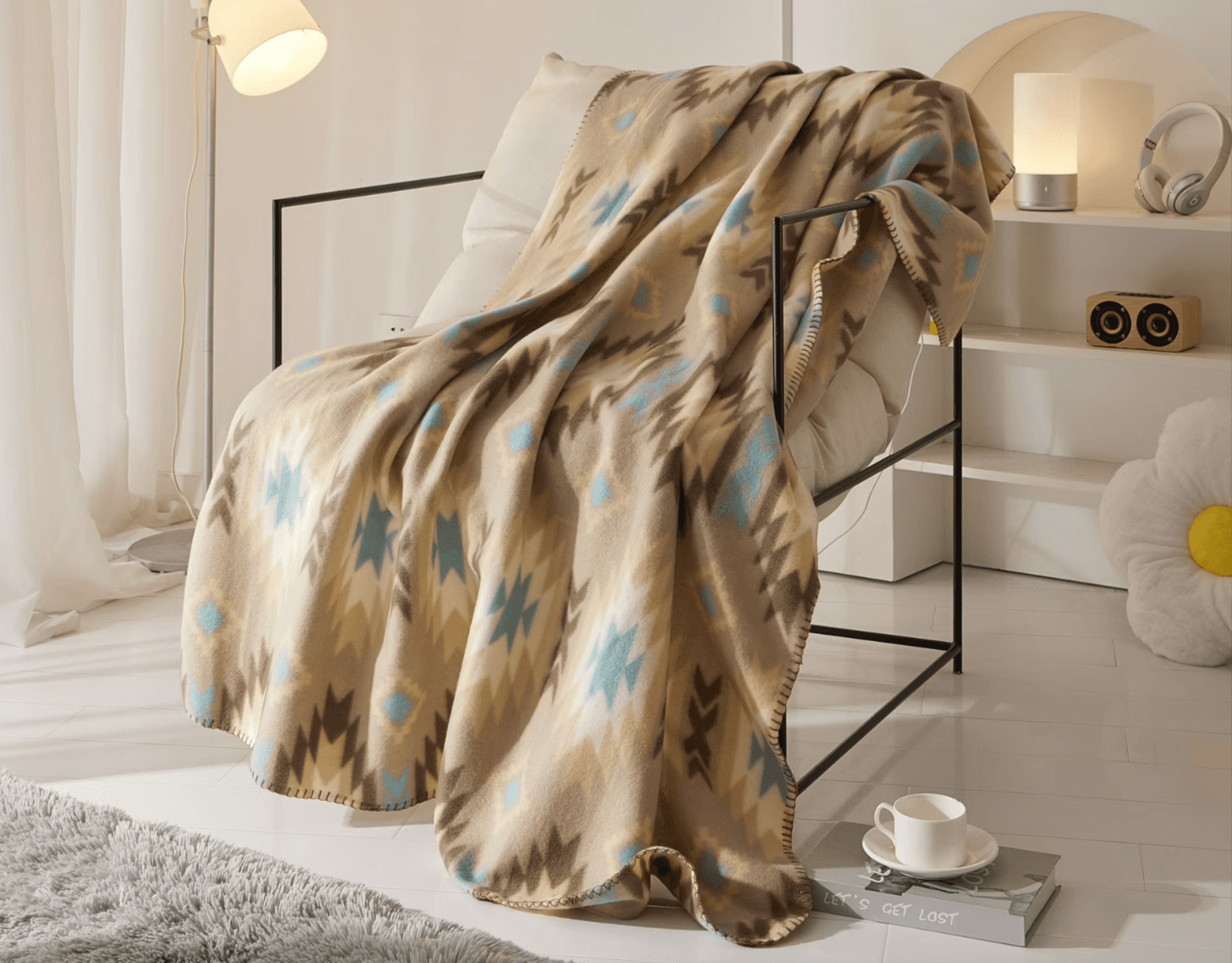 Mainstays 50" x 60" Fleece Throw Blanket Walmart